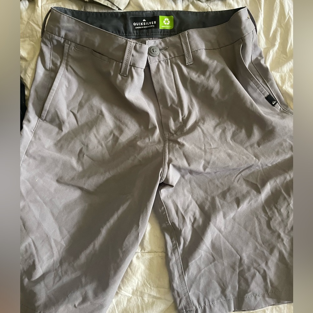Quick silver dress shorts . Size 23 boys , tan